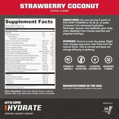 MTN OPS Hydrate Rainbow Sherbet + Strawberry Coconut Bundle