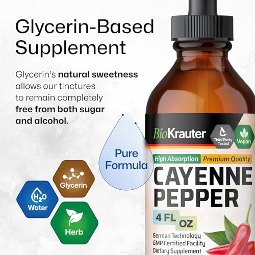 MAUWE HERBS Cayenne Pepper Supplement - Organic Cayenne Pepper Tincture