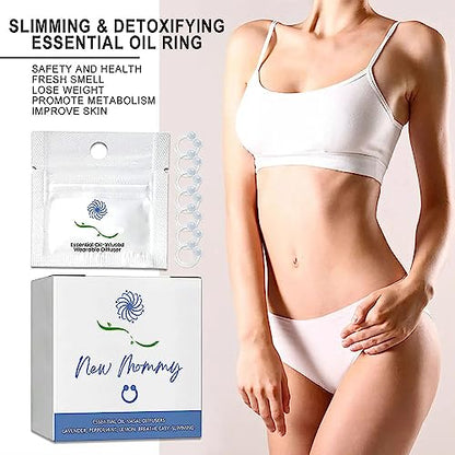 14Pcs Superslim S_limming & Detoxifying Essential Oil Ring, Firming Essential Oil Ring