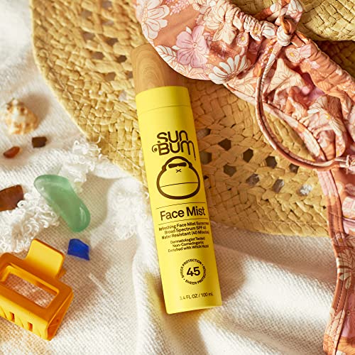 Sun Bum Original SPF 45 Sunscreen Face Mist | Vegan and Hawaii 104 Reef Act Compliant