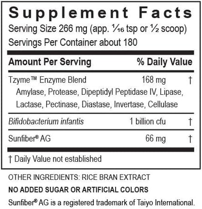 TRANSFORMATION THE GENESIS OF GOOD HEALTH Enzymes Digest Powder, Natural Digestive Support for Kids, Supports Healthy Digestion & Alleviate The Symptoms of Gas, Cramping, Bloating, Easy to Mix, 47g