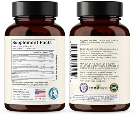 SANDHUHERBALS Zinc 50mg Bundle with Zinc 30mg Vitamin D3, Magnesium, Selenium, Vitamin B6, B7 (Biotin), Copper | Supports Immune, Skin, Hair & Nails Health