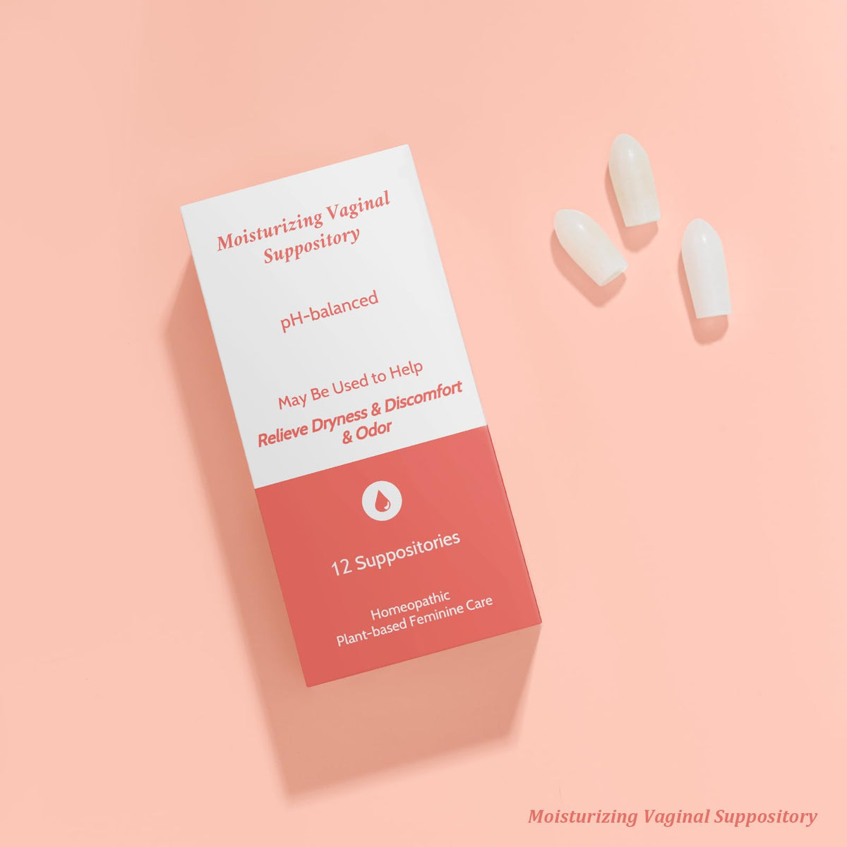 Vaginal Moisturizing Suppositories for Lasting Hydration & Comfort | Balances pH, Soothes Dryness