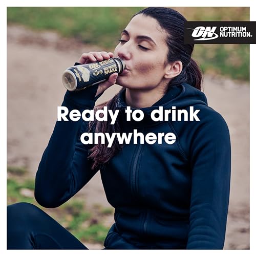 Optimum Nutrition High Protein Shake Bottles, Ready To Drink Healthy Snacks, No added