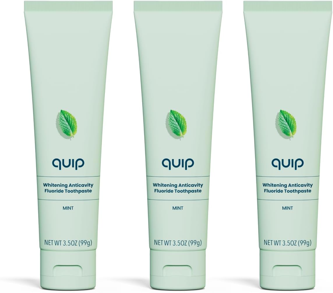 quip Daily Strengthening Anticavity Toothpaste, Mint 3.5oz, 3 Pack