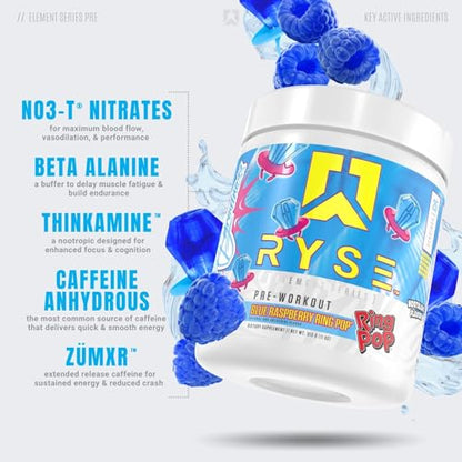 Ryse Element Series Pre-Workout | Everyday Pre-Workout | Beta Alanine, NO3-T Nitrates
