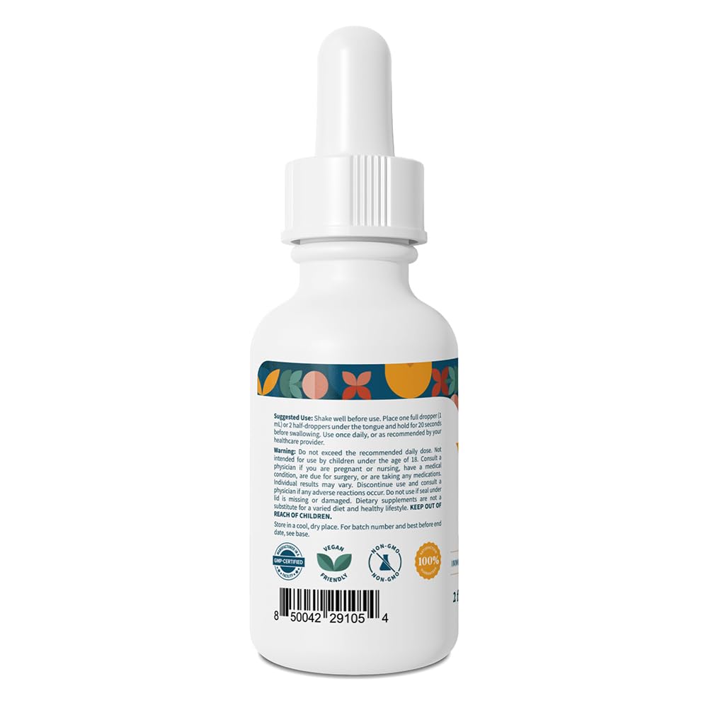 Pattern Wellness Vitamin B12 5000 mcg – Sublingual Liquid Drops – Methylcobalamin, Supports Energy & Immune Health – Vegan Citrus Flavor – 2 fl. oz (60mL), 3rd Party Lab Tested
