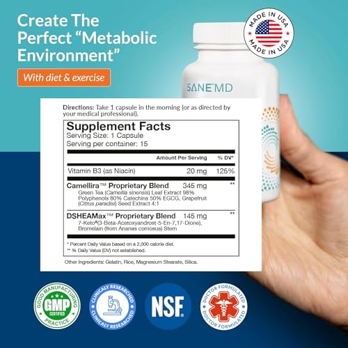 SANE Luminae Healthy Supplement Pills with 7-Keto DHEA - Lower Your Set-Point Weight