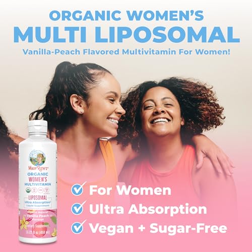 MaryRuth Organics | USDA Organic Liquid Multivitamins for Women | Liposomal Womens