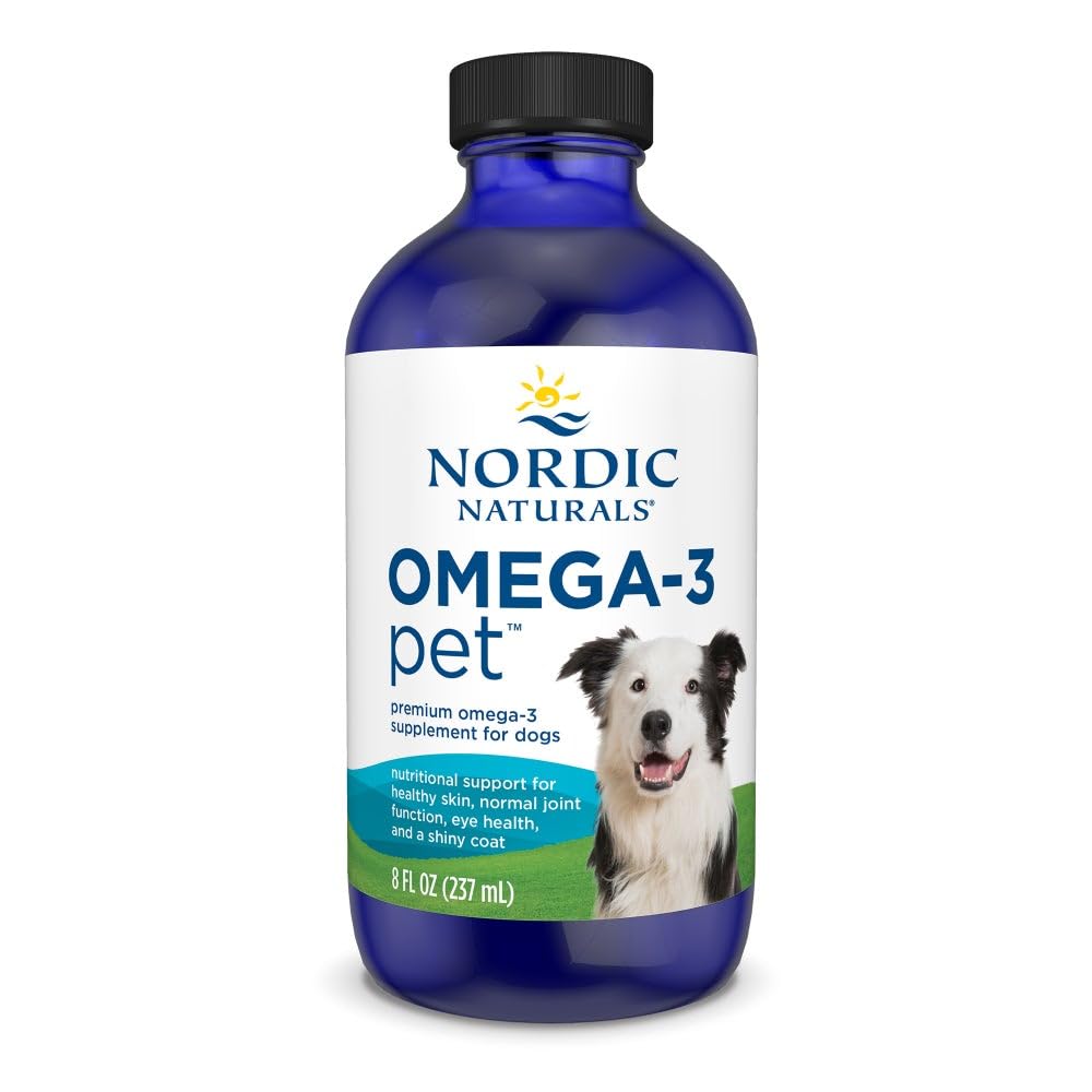 Nordic Naturals Omega-3 Pet, 1380mg Fish Oil for Dogs w/EPA DHA - 16oz | Delivers 1380 mg of omega-3s per teaspoon with EPA and DHA to support heart health, immunity, and overall vitality in dogs