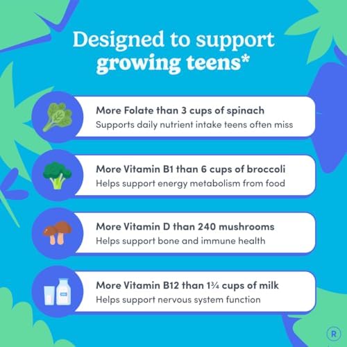 FIRST DAY Teens Tropical Tribiotic Gummies & Orange Multivitamin Gummies | Daily Nutrients, Immunity, & Gut Health | Clean Label Project Verified® | Vegan | 30-Day Supply