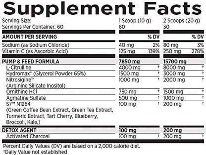 MRI NO2 Black Nitric Oxide Supplement for Pump, Muscle Growth, Vascularity & Energy