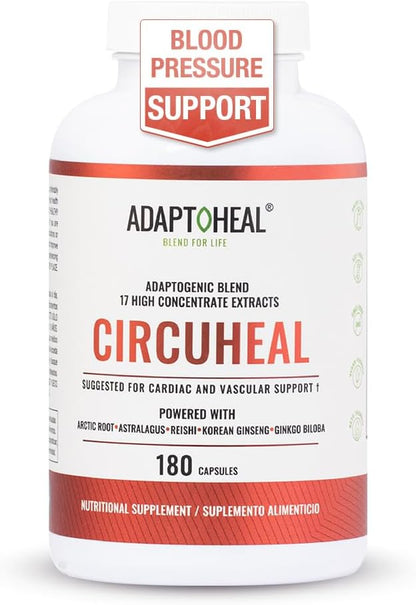 ADAPTOHEAL Circuheal Circulatory Support Ginkgo, Astragalus (180 Caps)