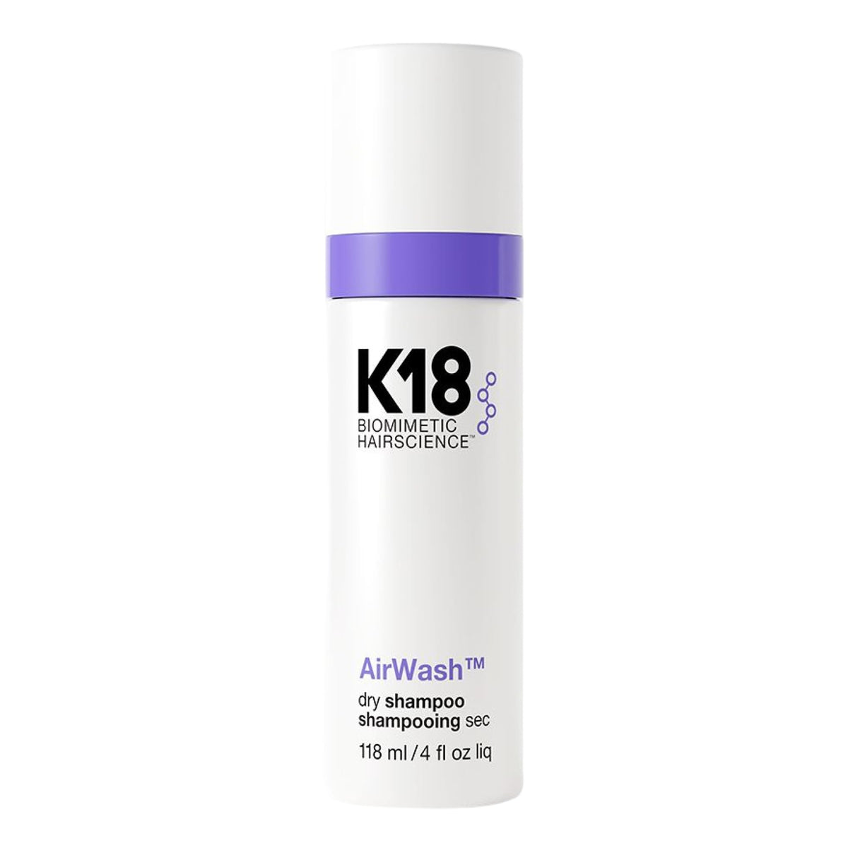 K18 AirWash™ Dry Shampoo, Non-Aerosol, Balances Scalp & Controls Excess Oil Production
