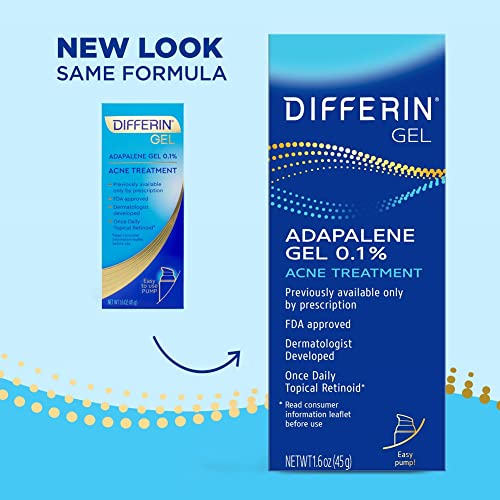 Differin Acne Treatment Gel, 90 Day Supply, Retinoid Treatment For Face
