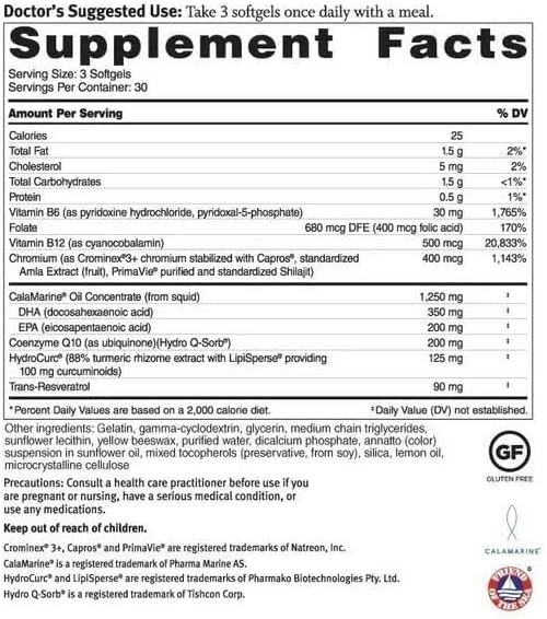 Dr. Sinatra Omega Q Plus PRO w/ CoQ10 & Resveratrol for Healthy Aging | Heart Health