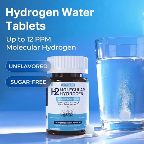 12 PPM Molecular Hydrogen Tablets & 120 Billion CFU Probiotics with 36 Strains | Daily Wellness & Digestive Routine | 2 Items
