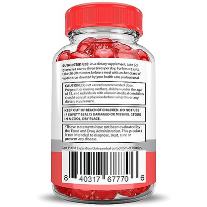 Keto Bites Keto ACV Gummies Extreme Formula 2000MG Vegan Non GMO with Pomegranate