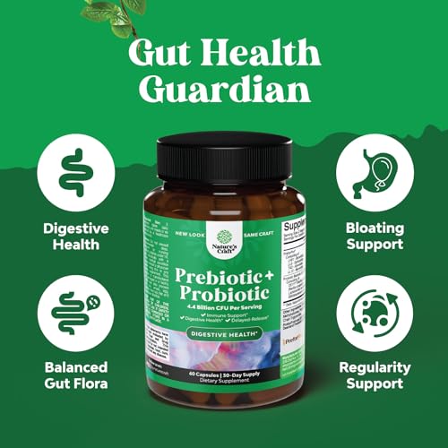 Prebiotics and Probiotics Gut Health Supplement - Super Potent Digestive Health Acidophil