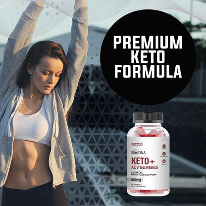 kivus Slim DNA Keto Gummies - Slim DNA Keto + ACV Gummies (Single, 60 Gummies)