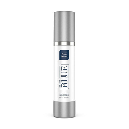 Renue Blue Methylene Blue Face Serum - Liposomal NAD+ Complex and Nutrients for Skin Rejuvenation, Deep Hydration, and Anti-Aging Support