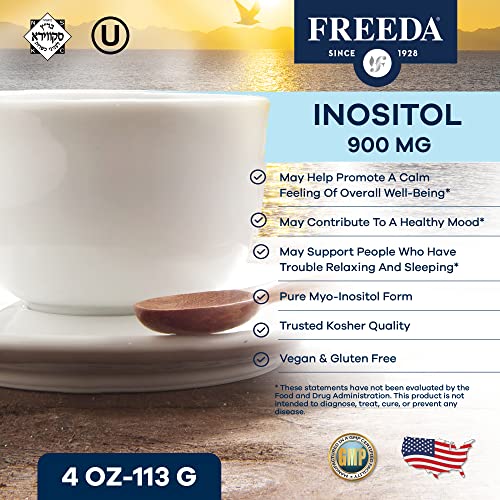FREEDA Inositol Powder from Myo-Inositol - Hormone Balance for Women - PCOS Supplem