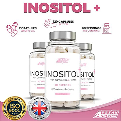 Myo-Inositol Capsules by Freak Athletics - Inositol Capsules with Chromium & Folate
