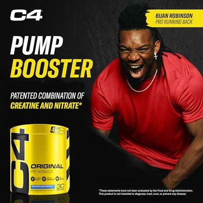 Cellucor C4 Original Pre Workout Powder Frozen Bombsicle Sugar Free Preworkout
