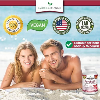 Premium 100% Ultra Pure Forskolin for Weight Loss Max Strength w/ 40% Standardized