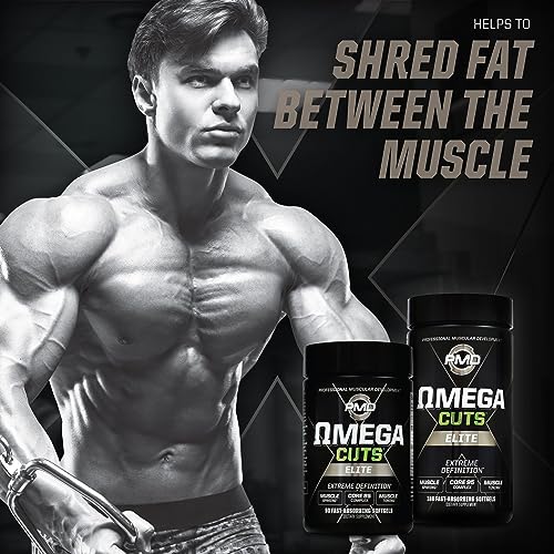 PMD Sports Omega Cuts Elite Fat Loss-Muscle Defining Formula - Omega Fatty Acids
