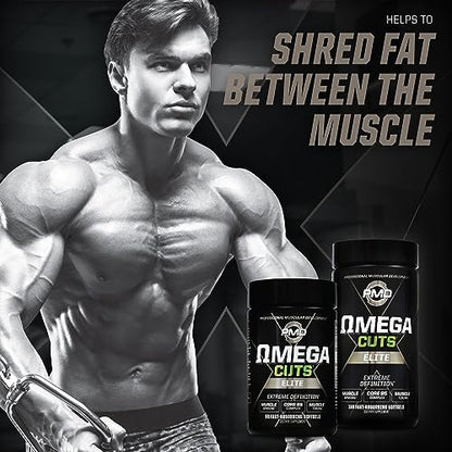 PMD Sports Omega Cuts Elite Fat Loss-Muscle Defining Formula - Omega Fatty Acids