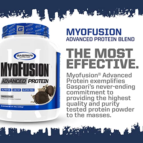 Gaspari Nutrition Myofusion Advanced Protein, Protein Blend with Whey Protein, Casein Protein
