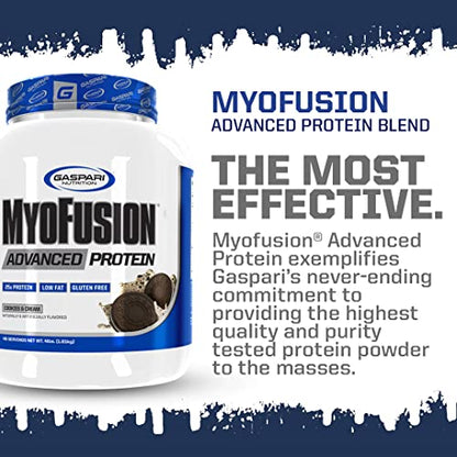 Gaspari Nutrition Myofusion Advanced Protein, Protein Blend with Whey Protein, Casein Protein