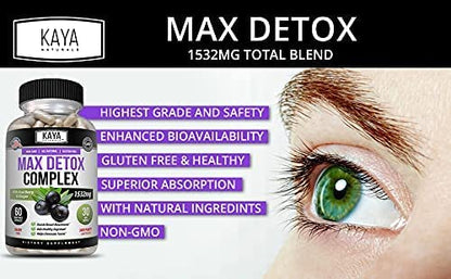 Kaya Naturals - Max Detox - 100% Natural, Healthy, Safe & New, Pure Herbal Ingredients