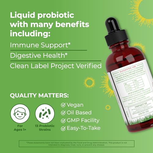 MaryRuth Organics USDA Organic Liquid Probiotic, Digestive Health, Gut Health, Probiotics