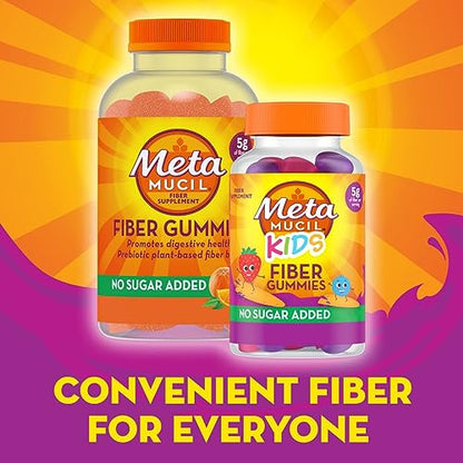 Metamucil Kids Fiber Supplement Gummies, 120ct Gummies