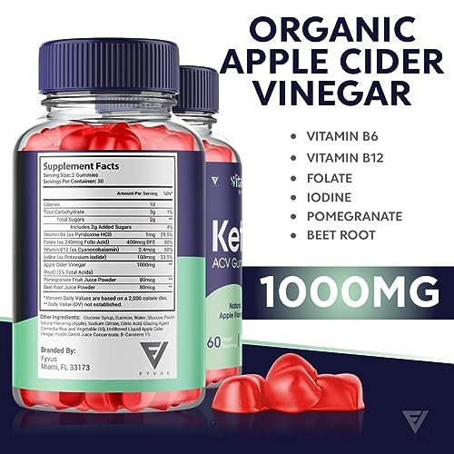 (3 Pack) Vital Ketogenic Keto ACV Gummies for Weight Loss, Vital Private Keto ACV