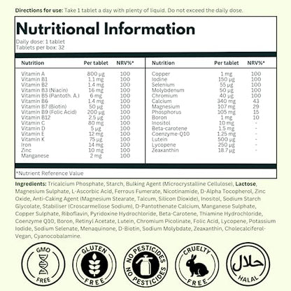 NutraKing Multivitamin Tablets for Women (32 Day Supply) - 31 Multivitamins