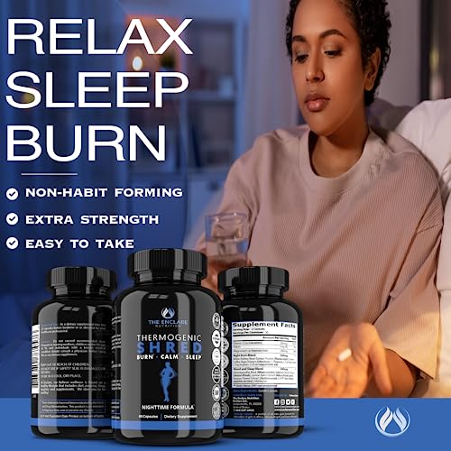 Thermogenic Shred - Fat Burner Sleep Aid Diet Pills, Appetite Suppressant for Weight Loss