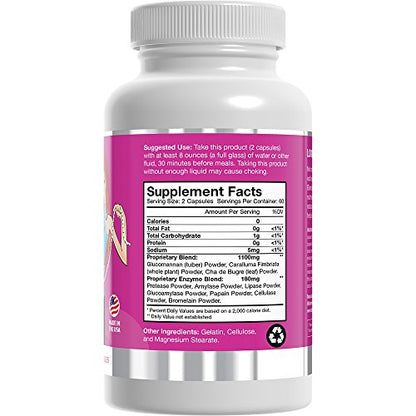 Skinny Fiber 120 Capsules, Appetite Suppressant Effective Weight Management for Women