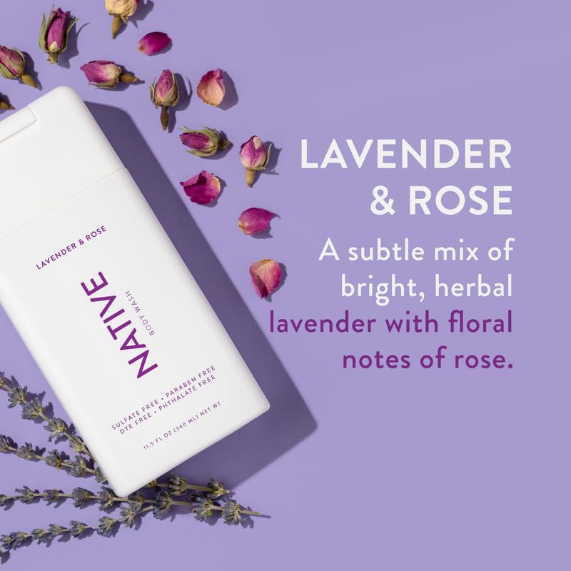Native Body Wash Contains Naturally Derived Ingredients | For Women & Men, Sulfate
