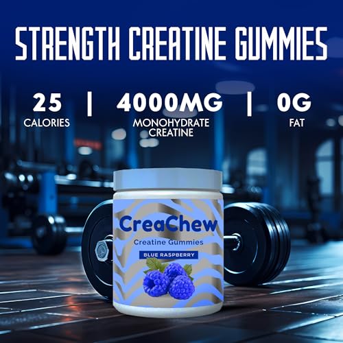 CreaChew Enhanced Creatine Monohydrate Gummies, Creatine Gummies for Men and Wom