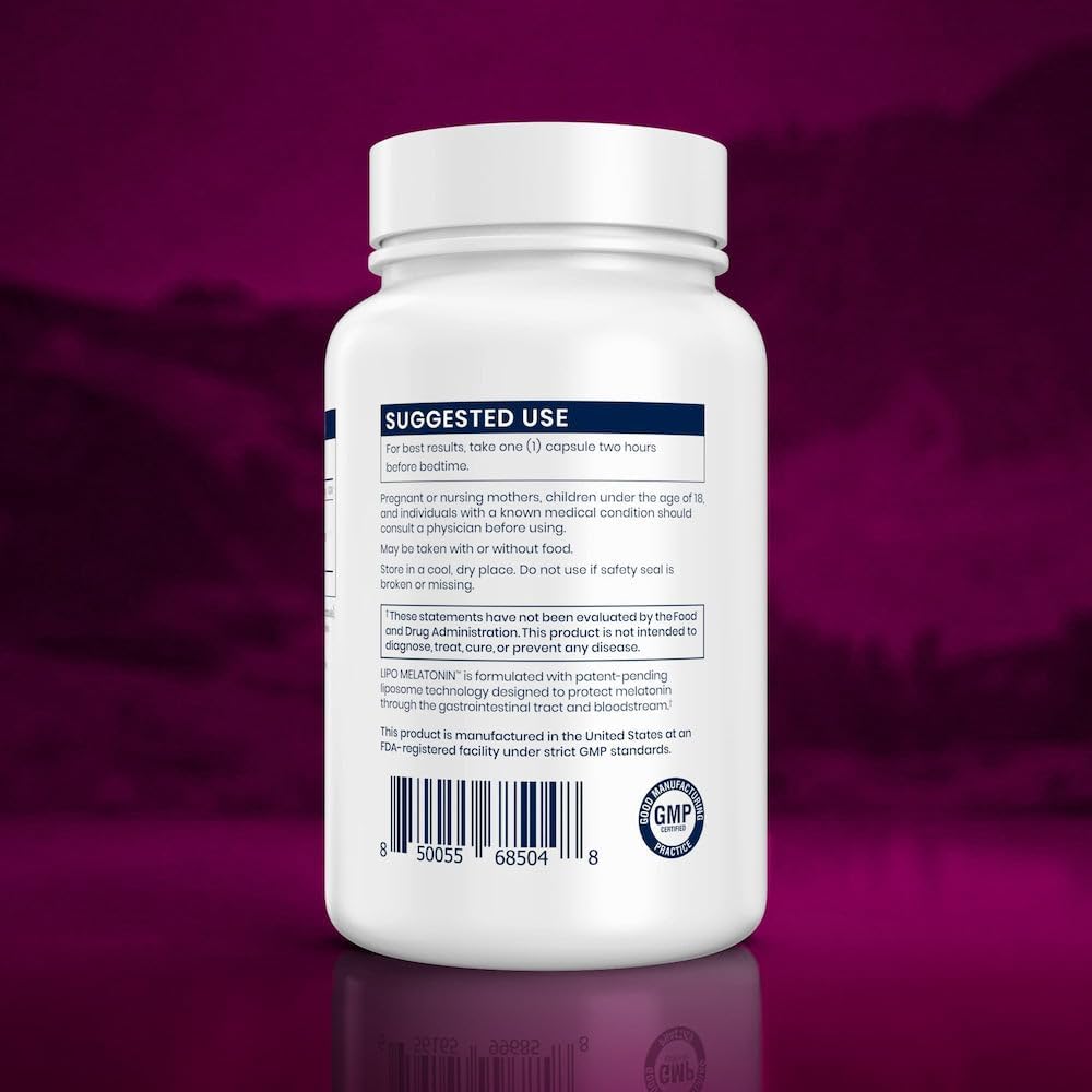 Renue By Science Melatonin | Liposomal Melatonina Supplement | 90 High Strength Melatonin Capsules - 1mg Melatonin per Serving | Sleep Aid Melatonin | Non-GMO | Made in The USA & Third-Party Tested