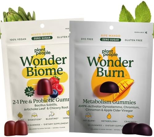 Plant People Wellness Bundle – Zero Sugar Digestive & Wellness Support (60 Ct Each)