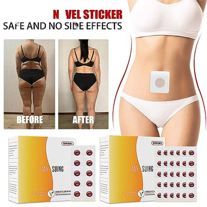 Rosarden 100Pcs Belly Patch, Toning Contouring Firming Patches, Navel Sticker, Sweatproof Patches