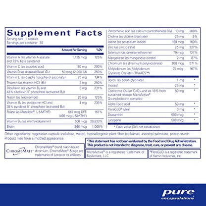 Pure Encapsulations O.N.E. Multivitamin - Once Daily Multivitamin with Antioxidant Comple