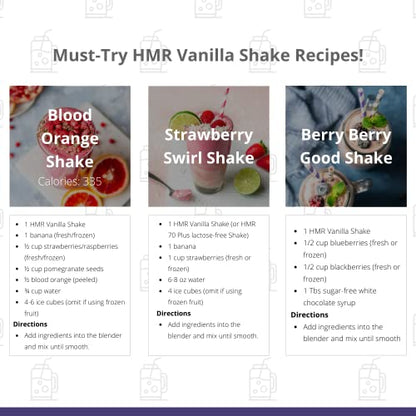 HMR 120 "Classic" Shake Meal Replacement Powder | Vanilla Shake Mix to Support Healthy