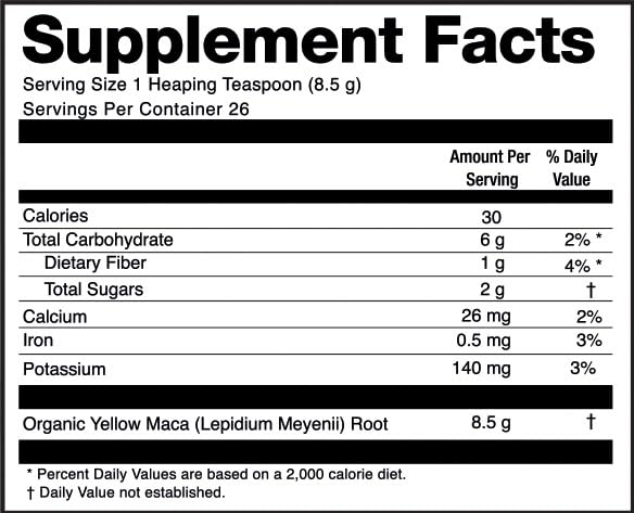 Zen Spirit Maca Root Powder Organic - Peruvian Root Premium Grade Superfood (Raw)