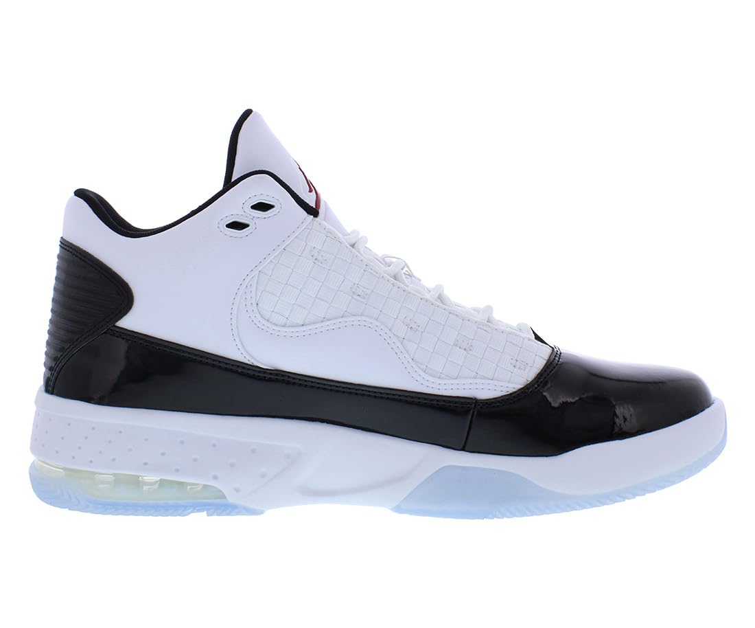 Nike Men's Jordan Max Aura 2 Basketball Shoe, White/Gym Red-Black, 11 M US