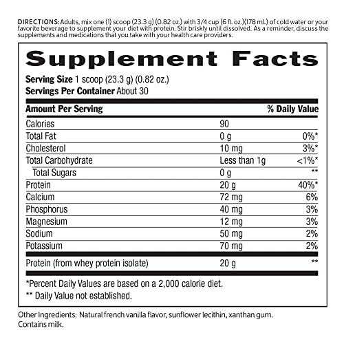 Biochem 100% Whey Sugar-Free Natural 20g, 24.6oz, Certified Vegetarian, Certified Gluten